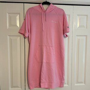 *NWT* Champion Light Pink Hooded Short Sleeve Dress (Size XL)